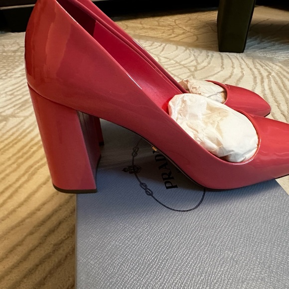 Prada pink Square Toe Clazature Donna Heels 40 - Picture 10 of 16